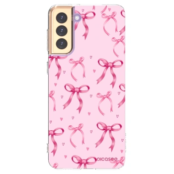 Picasee husă transparentă din silicon pentru Samsung Galaxy S21+ 5G G996F - Bow Aesthetic