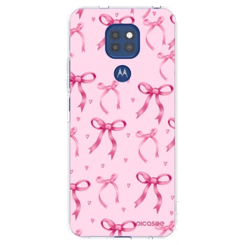 Picasee husă transparentă din silicon pentru Motorola Moto G9 Play - Bow Aesthetic
