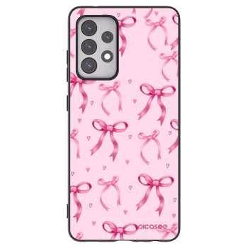Picasee husă neagră din silicon pentru Samsung Galaxy A52 5G A525F - Bow Aesthetic
