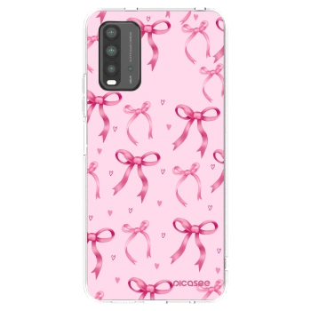 Picasee husă neagră din silicon pentru Xiaomi Redmi 9T - Bow Aesthetic