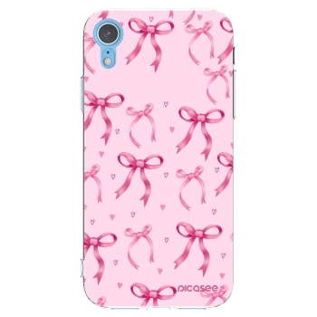Picasee husă transparentă din silicon pentru Apple iPhone XR - Bow Aesthetic