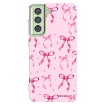 Picasee husă transparentă din silicon pentru Samsung Galaxy S21 FE 5G - Bow Aesthetic