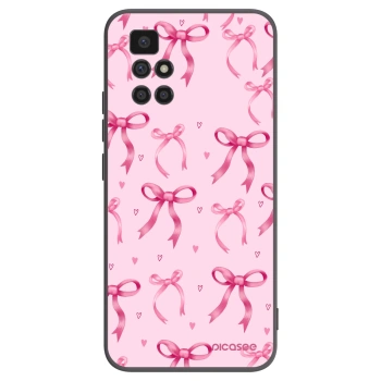 Picasee husă neagră din silicon pentru Xiaomi Redmi 10 (2022) - Bow Aesthetic