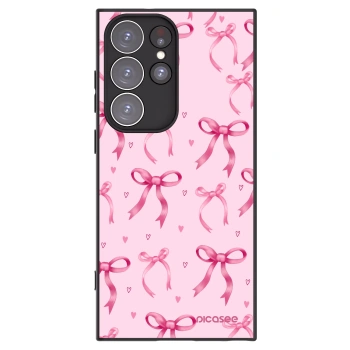 Picasee husă neagră din silicon pentru Samsung Galaxy S23 Ultra 5G - Bow Aesthetic