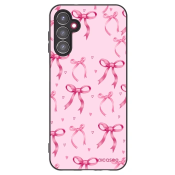 Picasee husă neagră din silicon pentru Samsung Galaxy A14 4G A145R - Bow Aesthetic