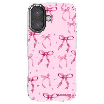 Picasee husă transparentă din silicon pentru Apple iPhone 16 - Bow Aesthetic
