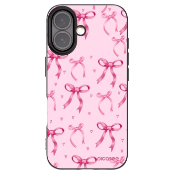 Picasee husă neagră din silicon pentru Apple iPhone 16 - Bow Aesthetic