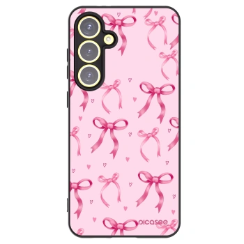 Picasee husă neagră din silicon pentru Samsung Galaxy S24 FE S721B - Bow Aesthetic