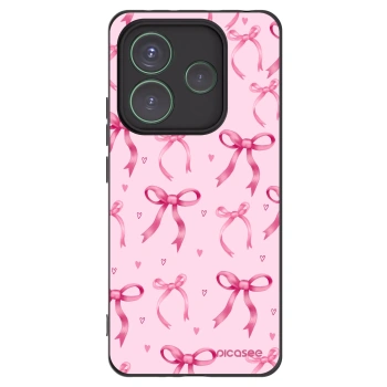 Picasee husă neagră din silicon pentru Xiaomi Redmi Note 14 5G - Bow Aesthetic