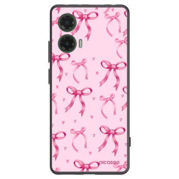 Picasee husă neagră din silicon pentru Motorola Moto G35 5G - Bow Aesthetic