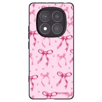 Picasee husă neagră din silicon pentru Xiaomi Redmi Note 14 Pro 4G - Bow Aesthetic