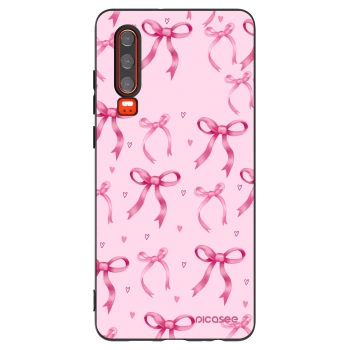 Picasee husă neagră din silicon pentru Huawei P30 - Bow Aesthetic