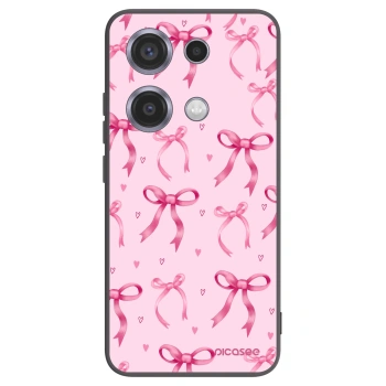 Picasee husă neagră din silicon pentru Xiaomi Redmi Note 14S - Bow Aesthetic