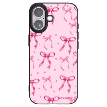 Picasee husă neagră din silicon pentru Apple iPhone 17 - Bow Aesthetic