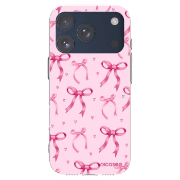 Picasee husă transparentă din silicon pentru Apple iPhone 17 Pro - Bow Aesthetic