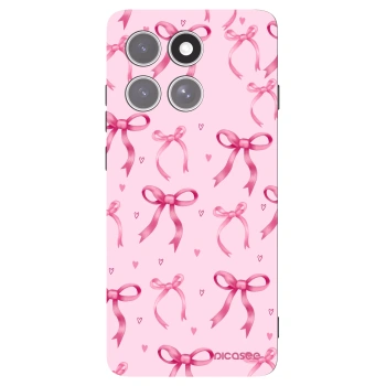 Picasee husă neagră din silicon pentru Motorola Edge 60 Pro - Bow Aesthetic