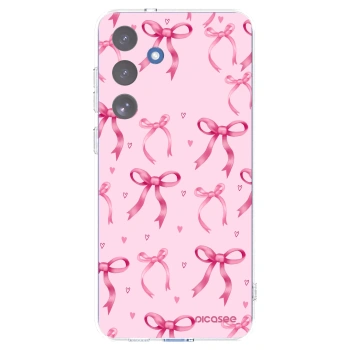 Picasee husă transparentă din silicon pentru Samsung Galaxy S25 FE 5G - Bow Aesthetic