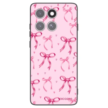 Picasee husă neagră din silicon pentru Motorola Edge 60 Fusion - Bow Aesthetic