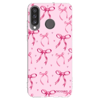 Picasee husă transparentă din silicon pentru Huawei P30 Lite - Bow Aesthetic