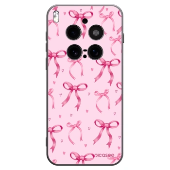 Picasee husă neagră din silicon pentru Vivo X300 Pro - Bow Aesthetic