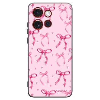 Picasee husă neagră din silicon pentru Motorola Edge 60 Neo 5G - Bow Aesthetic