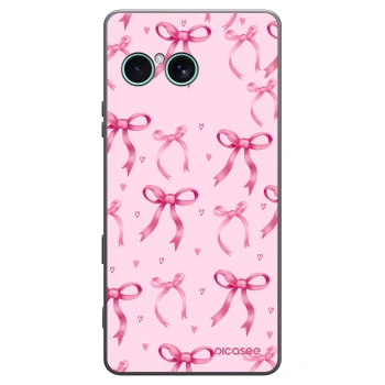 Picasee husă neagră din silicon pentru Sony Xperia 10 VII - Bow Aesthetic