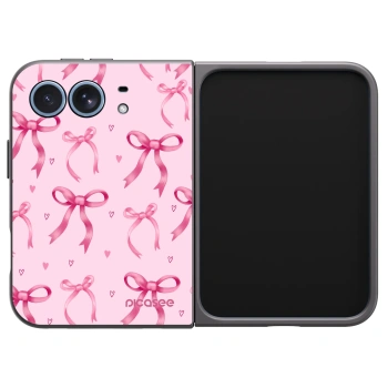 Picasee husă neagră din silicon pentru Apple iPhone Duo - Bow Aesthetic