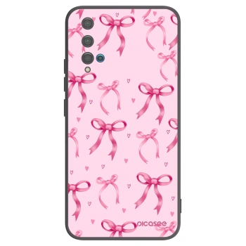Picasee husă neagră din silicon pentru Huawei Nova 5T - Bow Aesthetic