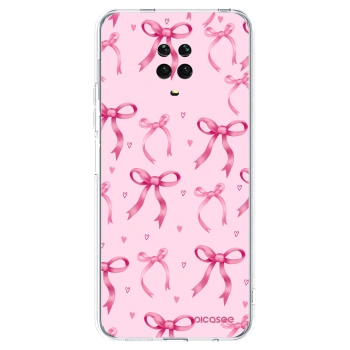 Picasee husă transparentă din silicon pentru Xiaomi Redmi Note 9 Pro - Bow Aesthetic