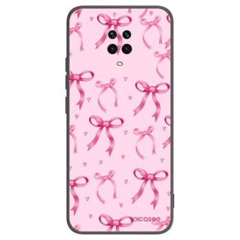 Picasee husă neagră din silicon pentru Xiaomi Redmi Note 9S - Bow Aesthetic