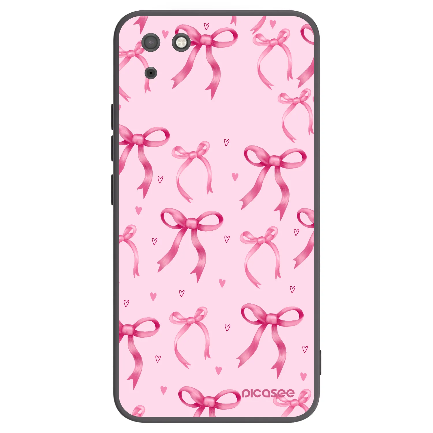 Picasee husă neagră din silicon pentru Huawei Y5P - Bow Aesthetic