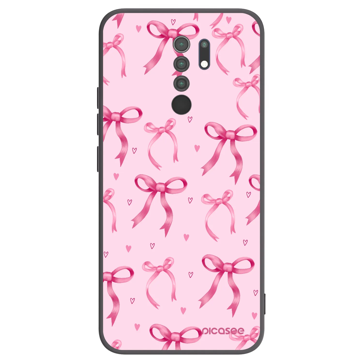 Picasee husă neagră din silicon pentru Xiaomi Redmi 9 - Bow Aesthetic