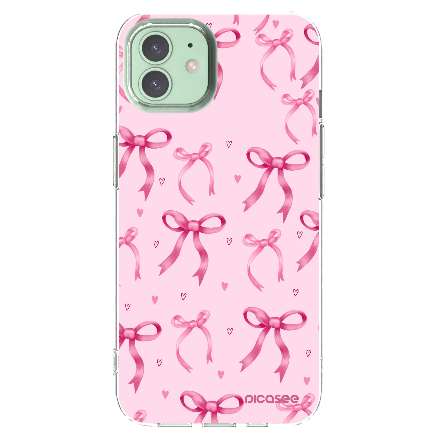 Picasee husă transparentă din silicon pentru Apple iPhone 12 Pro - Bow Aesthetic