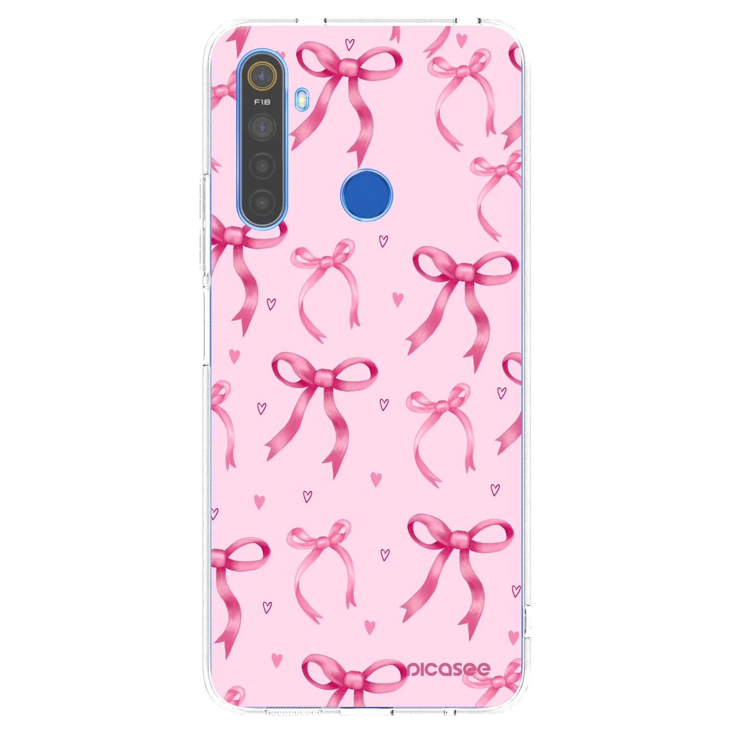 Picasee husă transparentă din silicon pentru Realme 5 - Bow Aesthetic