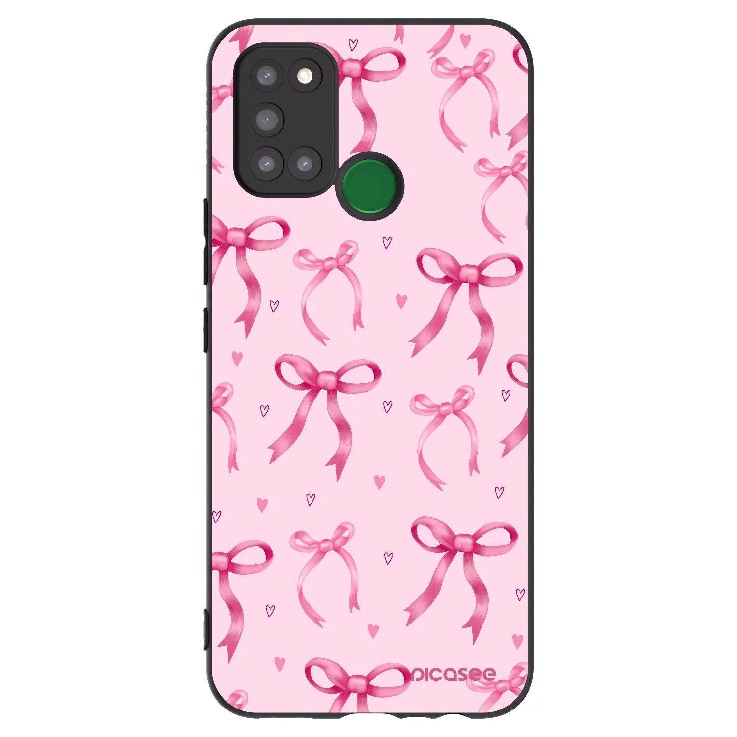 Picasee husă neagră din silicon pentru Realme 7i - Bow Aesthetic
