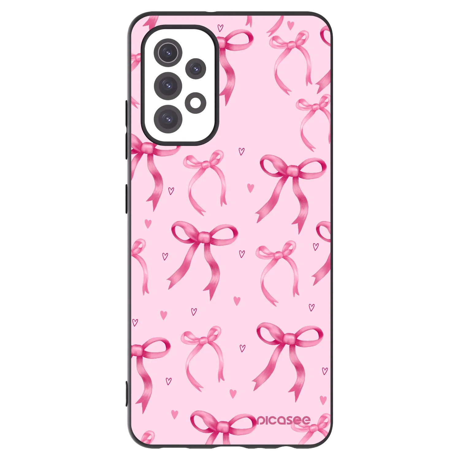 Picasee husă neagră din silicon pentru Samsung Galaxy A32 5G A326B - Bow Aesthetic