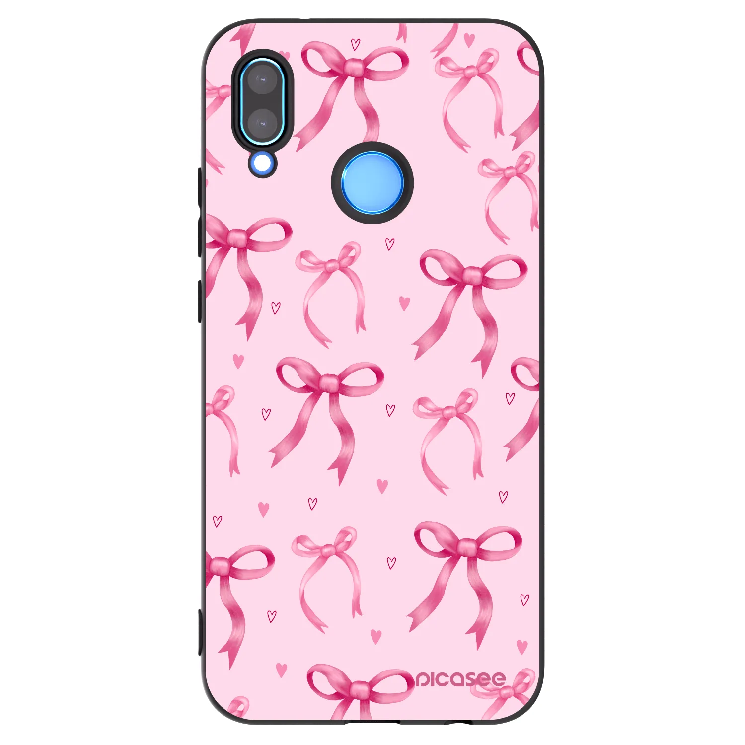 Picasee husă neagră din silicon pentru Huawei P20 Lite - Bow Aesthetic