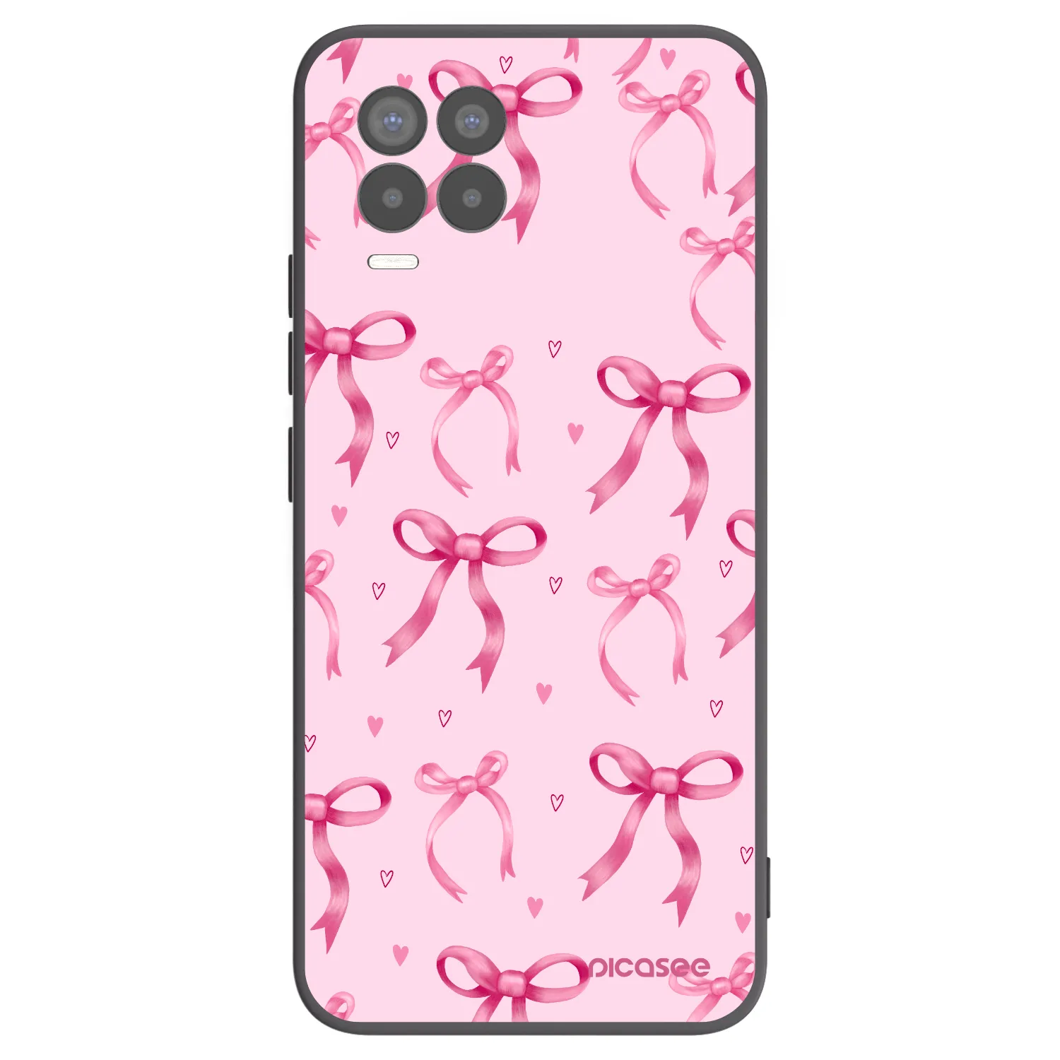 Picasee husă neagră din silicon pentru Realme 8 Pro - Bow Aesthetic