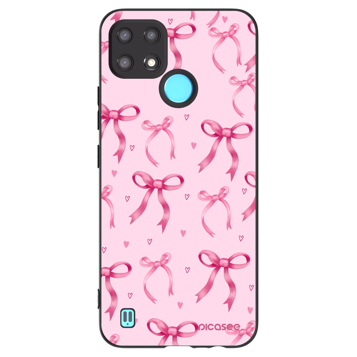 Picasee husă neagră din silicon pentru Realme C21 - Bow Aesthetic