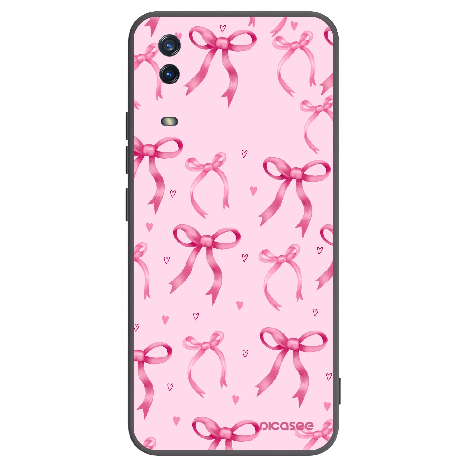 Picasee husă neagră din silicon pentru Vivo Y11s - Bow Aesthetic