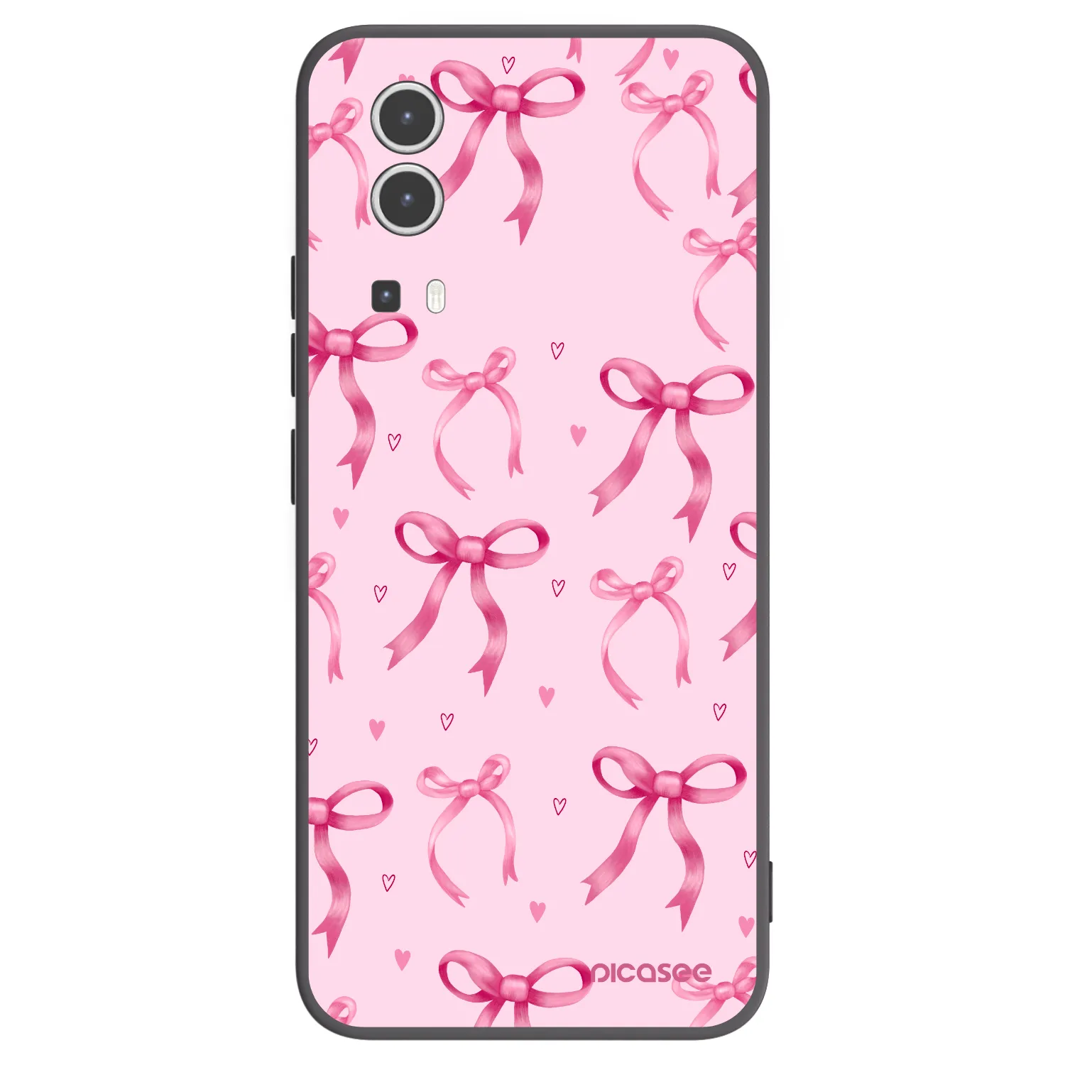 Picasee husă neagră din silicon pentru Vivo Y72 5G - Bow Aesthetic
