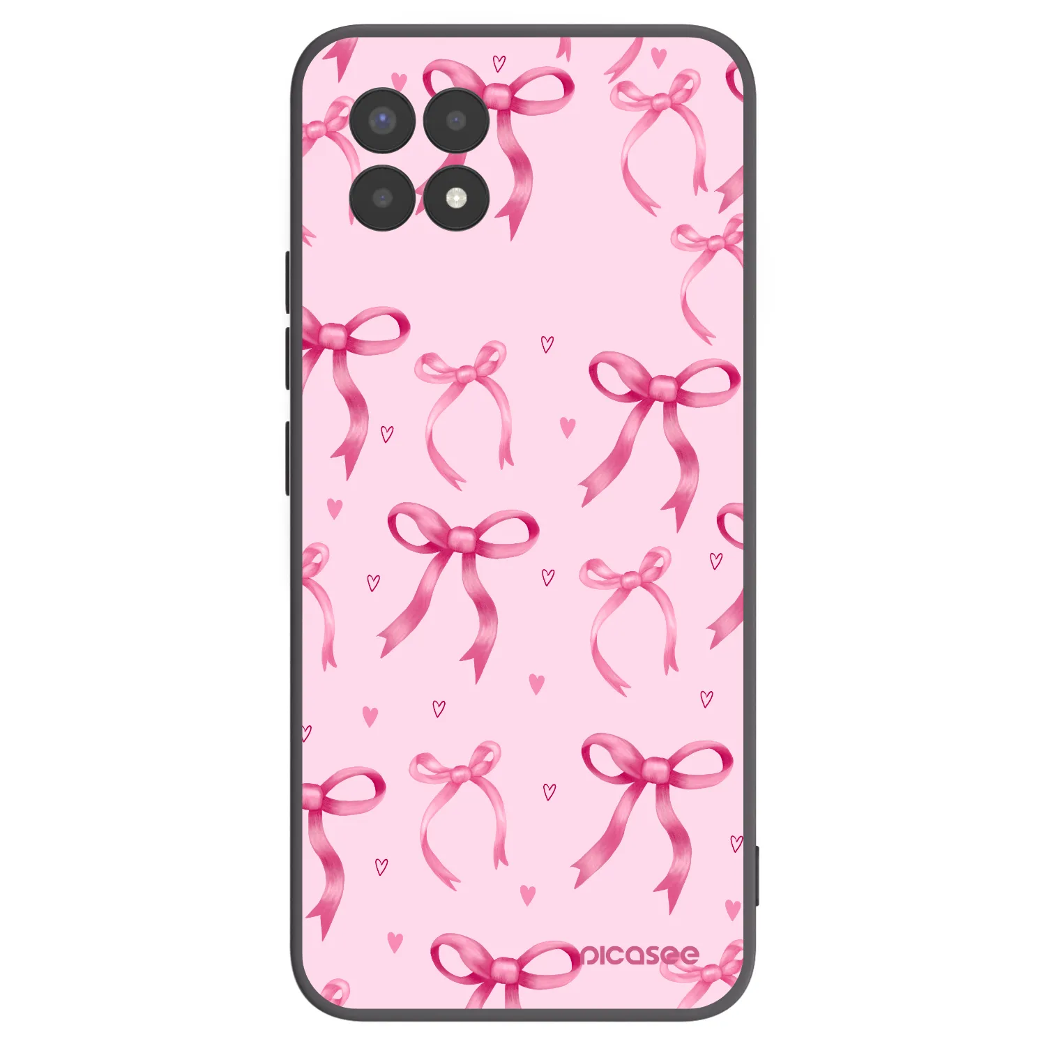 Picasee husă neagră din silicon pentru Realme 8i - Bow Aesthetic