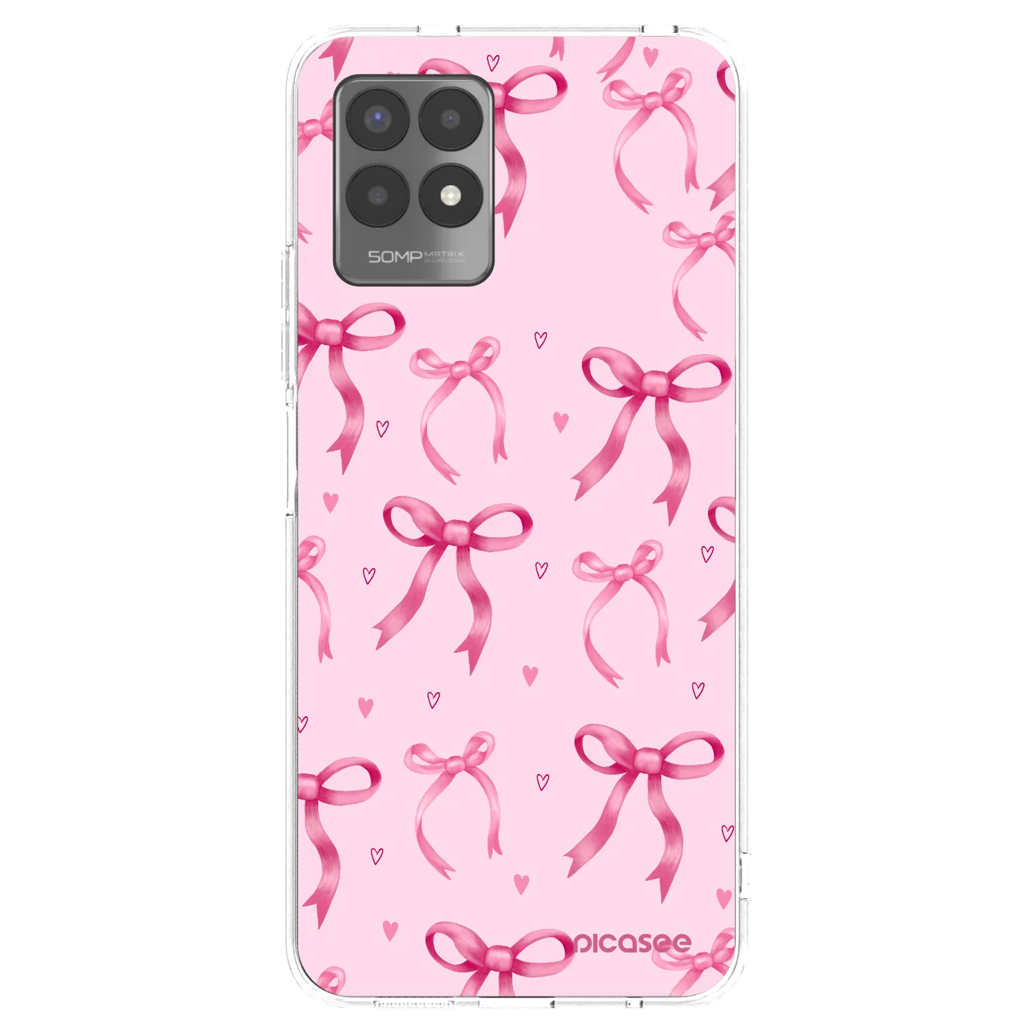 Picasee husă transparentă din silicon pentru Realme 8i - Bow Aesthetic