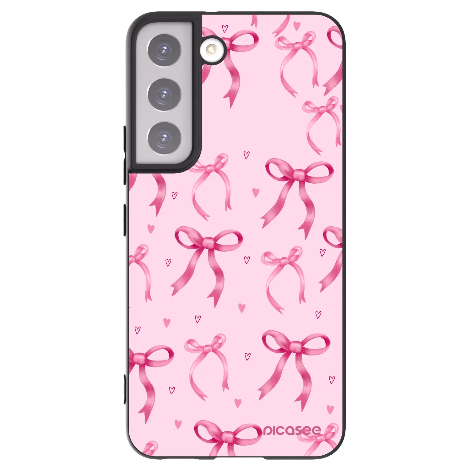 Picasee husă neagră din silicon pentru Samsung Galaxy S22 5G - Bow Aesthetic