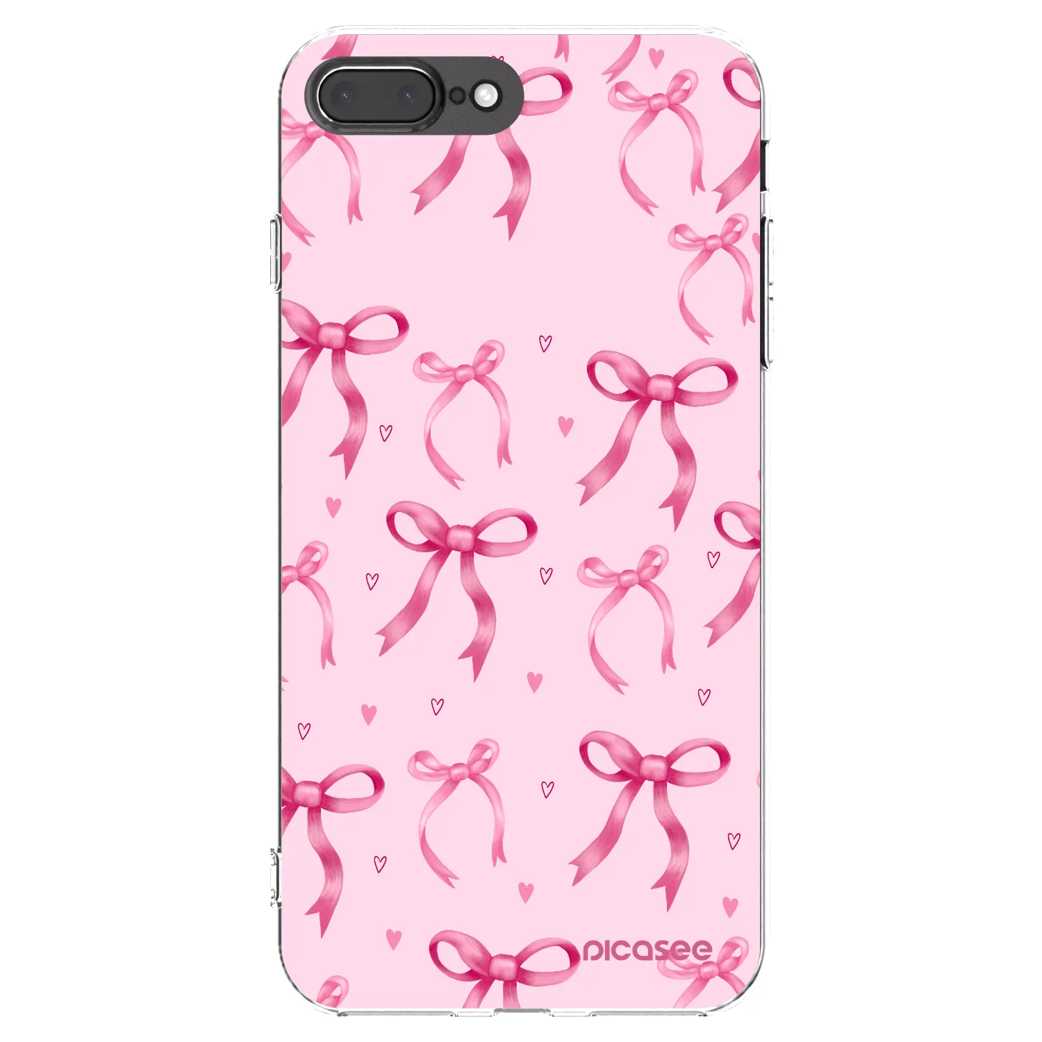 Picasee husă transparentă din silicon pentru Apple iPhone 7 Plus - Bow Aesthetic