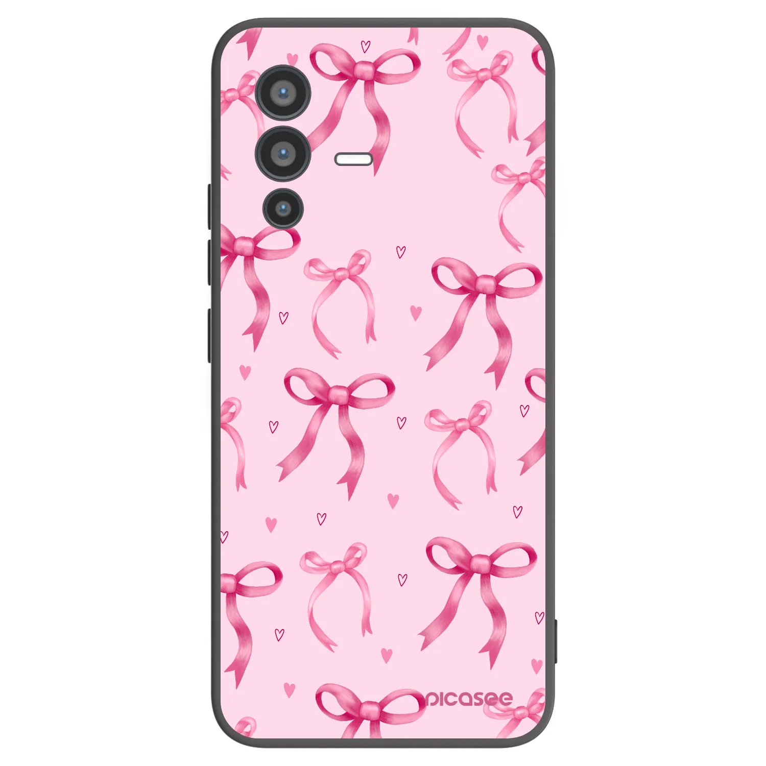 Picasee husă neagră din silicon pentru Vivo V23 5G - Bow Aesthetic