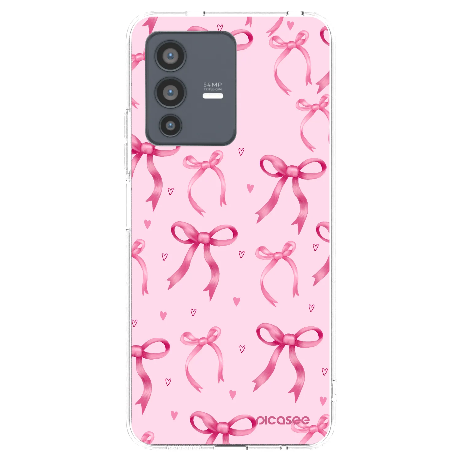 Picasee husă transparentă din silicon pentru Vivo V23 5G - Bow Aesthetic