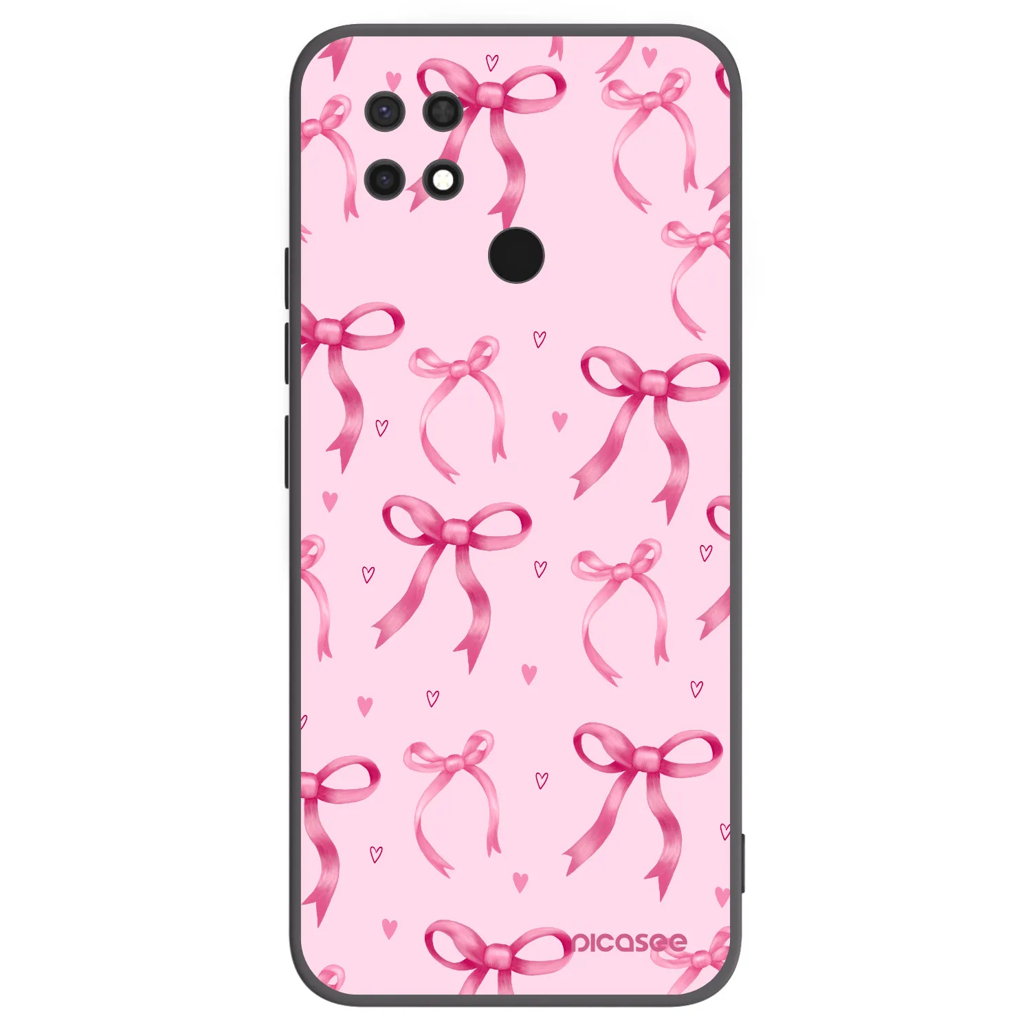 Picasee husă neagră din silicon pentru Xiaomi Redmi 10C - Bow Aesthetic