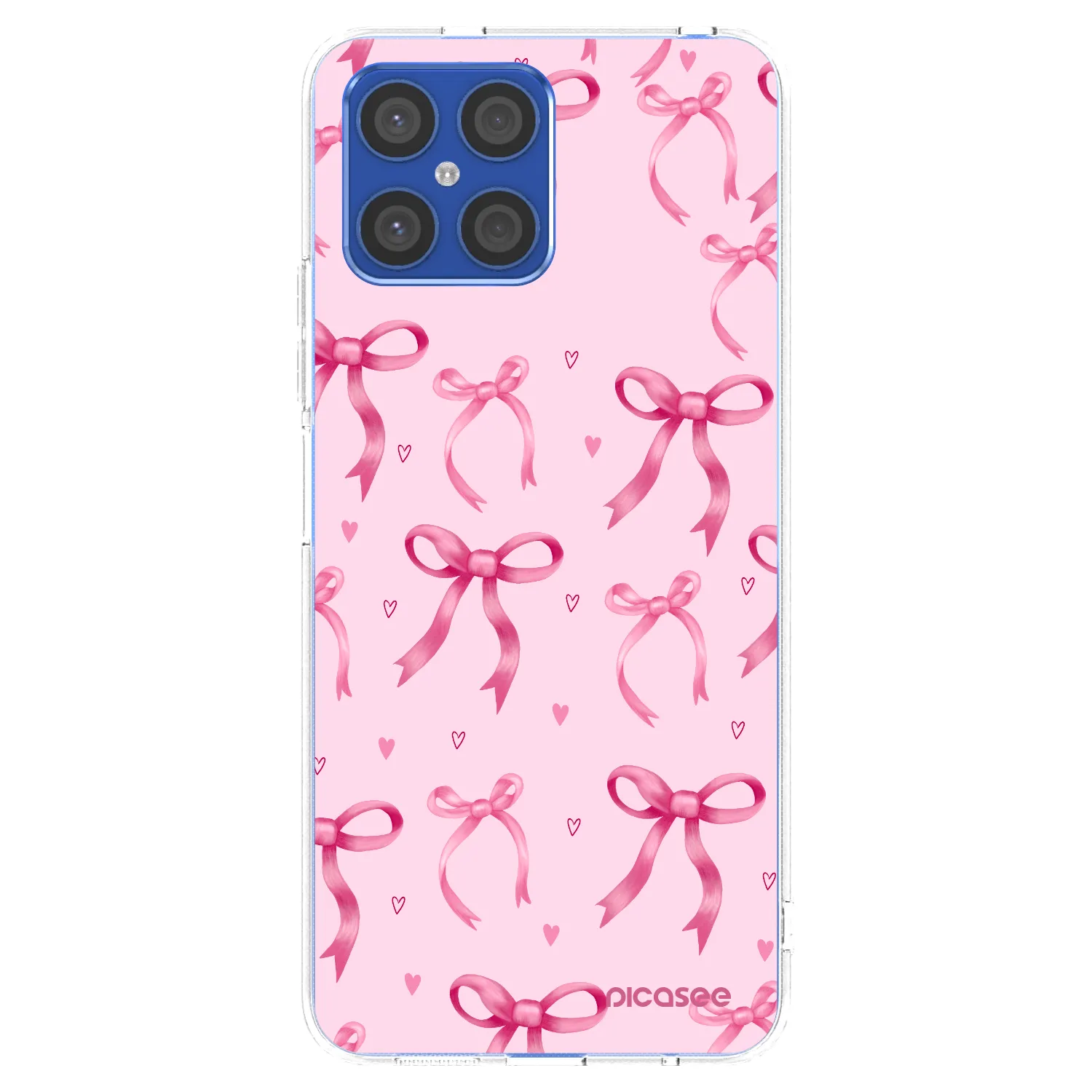 Picasee husă transparentă din silicon pentru Honor X8 4G - Bow Aesthetic