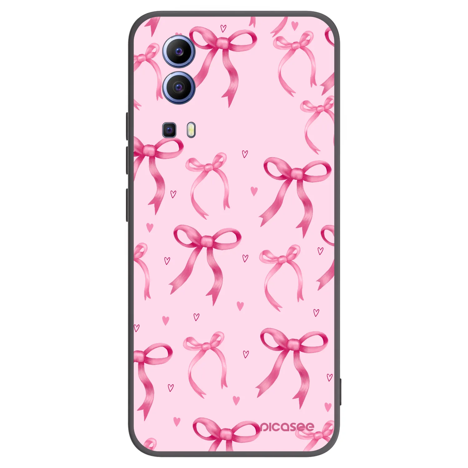 Picasee husă neagră din silicon pentru Vivo Y52 5G - Bow Aesthetic